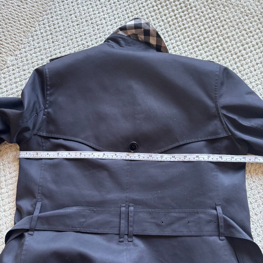 Burberry brit double breasted trench coat 8 mid length - Picture 15 of 15